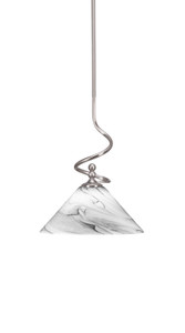 Capri 1 Light Mini Pendant In Brushed Nickel (901-BN-2129)