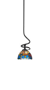 Capri 1 Light Mini Pendant In Matte Black (901-MB-9355)