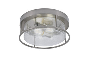 2 Light Flush Mount In Brushed Nickel (812-BN-0)