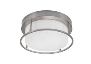 2 Light Flush Mount In Brushed Nickel (812-BN-1)