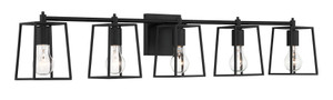 Dunn 5 Light Vanity in Flat Black (12141FB5)