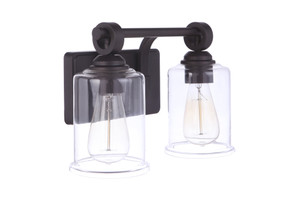 Romero 2 Light Vanity in Espresso (56402-ESP) Romero 2 Light Vanity in Espresso (56402-ESP)