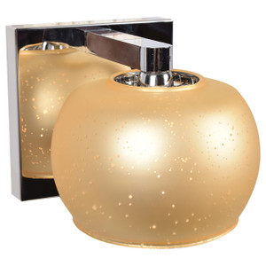 Galaxy Mirrored Stainless Steel 1 Light Wall Light (62558-MSS/STARRY) Galaxy Mirrored Stainless Steel 1 Light Wall Light (62558-MSS/STARRY)