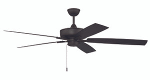 Outdoor Super Pro 60 60" 5-Blade Indoor/Outdoor (Wet) Ceiling Fan in Espresso w/ Espresso Blades; Light Kit Optional (Not Included) (OS60ESP5)