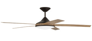 Delaney 1 Light 60" Outdoor Ceiling Fan In Espresso (DLY60ESP5)