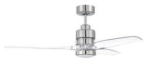 Sonnet WIFI 1 Light 52" Indoor Ceiling Fan In Chrome (SONWF52CH3-CAP)