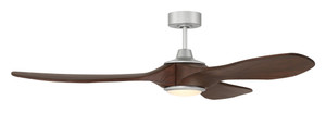 Envy 1 Light 60" Outdoor Ceiling Fan In Painted Nickel (EVY60PN3)