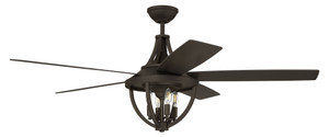 Nash 4 Light 56" Outdoor Ceiling Fan In Espresso (NSH56ESP5)
