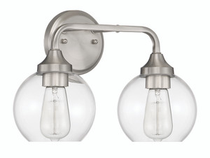 Glenda 2 Light Vanity in Brushed Polished Nickel (56202-BNK)