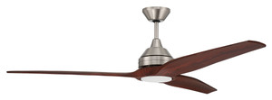 Limerick 1 Light 60" Indoor Ceiling Fan In Brushed Polished Nickel (LIM60BNK3)