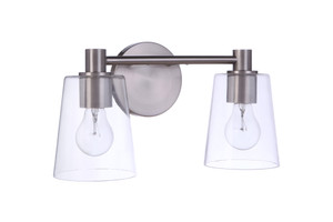 Stowe 2 Light Vanity in Brushed Polished Nickel (56002-BNK) Stowe 2 Light Vanity in Brushed Polished Nickel (56002-BNK)