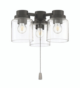 3 Light Universal Light Kit in Flat Black (LK301102-FB-LED)