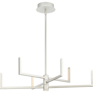 Pivot LED Collection Modern Burnished Nickel Chandelier with Downlight (P400260-186-30)