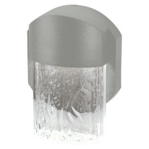Mist Satin Outdoor LED Wall Light (20043L-LEDDMG-SAT/CLR)
