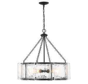 Genry 5-Light Pendant in Matte Black (1-8200-5-89)
