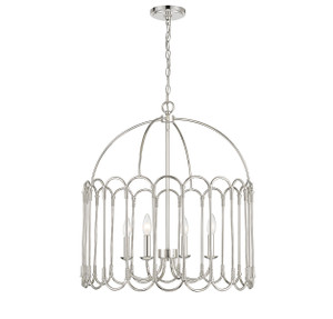 4-Light Pendant in Polished Nickel (M7029PN) 4-Light Pendant in Polished Nickel (M7029PN)