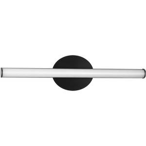Phase 3 Collection 24 in. Matte Black Medium Modern 3CCT Integrated LED Linear Vanity Light (P300411-31M-CS)