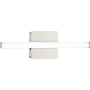 Phase 4 Collection 16 in. Brushed Nickel Small Modern Integrated 3CCT Integrated LED Linear Vanity Light (P300403-009-CS)