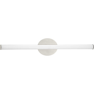 Phase 3 Collection 32 in. Brushed Nickel Large Modern 3CCT Integrated LED Linear Vanity Light (P300412-009-CS)