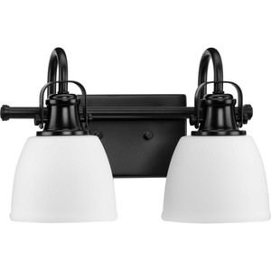Preston Collection Two-Light Coastal Matte Black Bath and Vanity Light (P300427-31M) Preston Collection Two-Light Coastal Matte Black Bath and Vanity Light (P300427-31M)