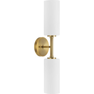 Cofield Collection Two-Light Vintage Brass Transitional Wall Bracket (P710116-163)