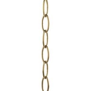 Accessory Chain - 48-inch of 9 Gauge Chain in Vintage Brass (P8758-163) Accessory Chain - 48-inch of 9 Gauge Chain in Vintage Brass (P8758-163)
