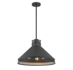 Seagram 3-Light Pendant in Matte Black (7-8801-3-89)