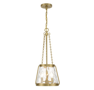 Crawford 3-Light Pendant in Warm Brass (7-1803-3-322)