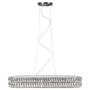 Magari Chrome LED Chandelier (62361LEDD-CH/CRY)