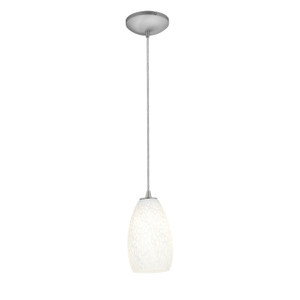 Champagne Brushed Steel LED Pendant (28012-3C-BS/WHST)