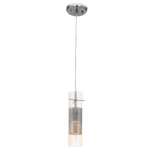 Spartan Brushed Steel Pendant (50525-BS/CLM)
