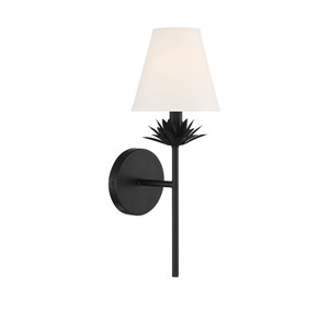1-Light Wall Sconce in Matte Black (M90077MBK)