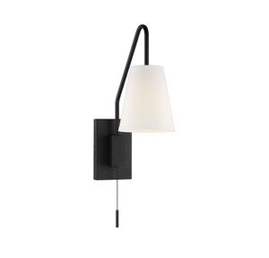 Owen 1-Light Adjustable Wall Sconce in Matte Black (9-0900CP-1-89)