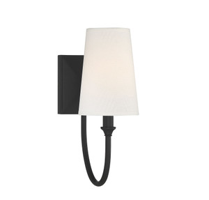 Cameron 1-Light Wall Sconce in Matte Black (9-2542-1-89) Cameron 1-Light Wall Sconce in Matte Black (9-2542-1-89)