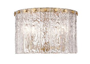 Glacier 3 Light Flush Mount in Modern Gold (1943F12-MGLD)