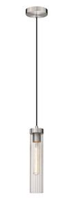 Beau 1 Light Pendant in Brushed Nickel (740P-BN)