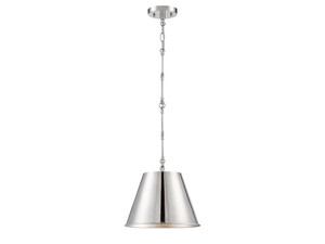 Alden 1-Light Pendant in Polished Nickel (7-232-1-109)
