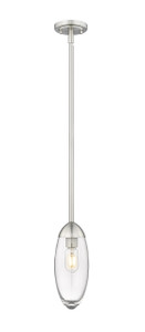 Arden 1 Light Pendant in Brushed Nickel (651P-ROD-BN) Arden 1 Light Pendant in Brushed Nickel (651P-ROD-BN)