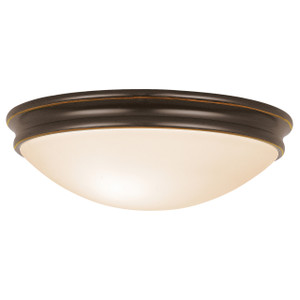 Atom Oil Rubbed Bronze Flush Mount (20726-ORB/OPL)