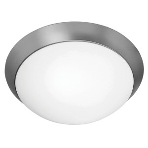 Cobalt Brushed Steel LED Flush Mount (20626LEDD-BS/OPL)