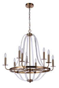 Graclyn 9 Light Chandelier in Satin Brass (57729-SB)