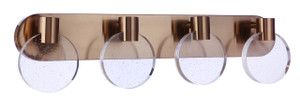 Glisten 4 Light LED Vanity in Satin Brass (15130SB-LED) Glisten 4 Light LED Vanity in Satin Brass (15130SB-LED)