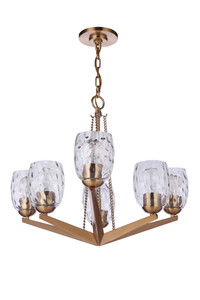Guiding Star 6 Light Chandelier in Satin Brass (57326-SB)