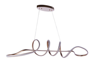 Pulse Dimmable LED Chandelier in Champagne Brass (55770-CHB-LED)