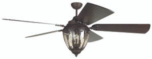 Olivier 70" Outdoor Fan in Aged Bronze Textured w/ Walnut Blades (OV70AG5)