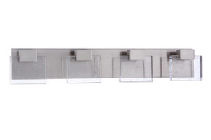 Alamere 4 Light LED Vanity in Brushed Polished Nickel (15929BNK-LED) Alamere 4 Light LED Vanity in Brushed Polished Nickel (15929BNK-LED)