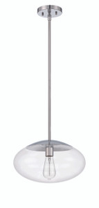 Gaze 1 Light 14" Pendant in Chrome (56894-CH)