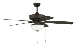 Outdoor Pro Plus 211 52" 5-Blade Indoor/Outdoor (Wet) Ceiling Fan in Espresso w/ Matte Espresso Blades; Light Kit Included (optional) (OP211ESP5)