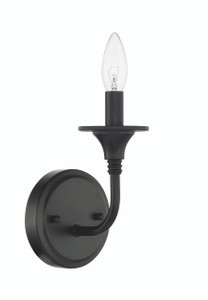 Jolenne 1 Light Wall Sconce in Flat Black (57061-FB)