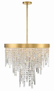Winfield 6 Light Antique Gold Chandelier (WIN-216-GA-CL-MWP) Winfield 6 Light Antique Gold Chandelier (WIN-216-GA-CL-MWP)